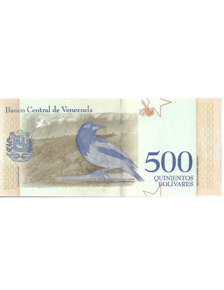 Banknot Wenezuela 500 Bolivar 2017 - UNC