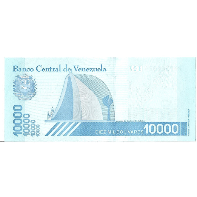 Banknot Wenezuela 10 000 Bolivar 2017 - UNC