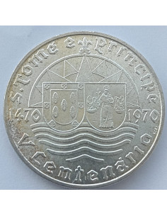 Moneta Wyspy Świętego Tomasza i Książęca 50 Escudo 1970  500 rocznica odkrycia