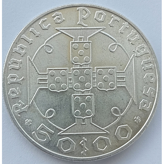 Moneta Wyspy Świętego Tomasza i Książęca 50 Escudo 1970  500 rocznica odkrycia