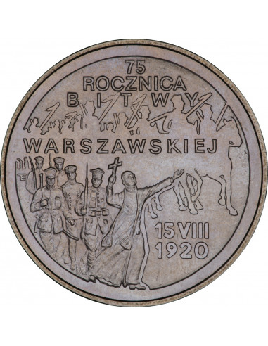 Awers monety 2 zł 1995 75. rocznica Bitwy Warszawskiej