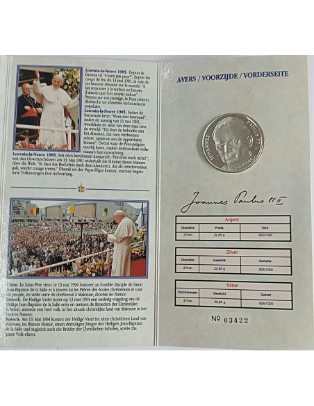 Moneta Belgia Medal 1994