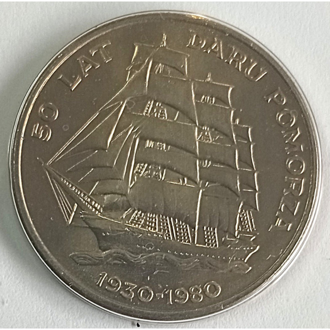 Moneta 20 Złotych 1980 50 lat Daru Pomorza