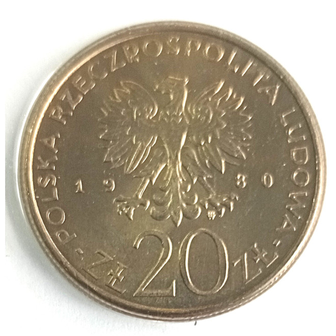 Moneta 20 Złotych 1980 50 lat Daru Pomorza