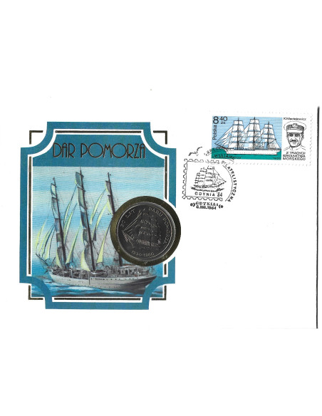 Moneta 20 Złotych 1980 50 lat Daru Pomorza