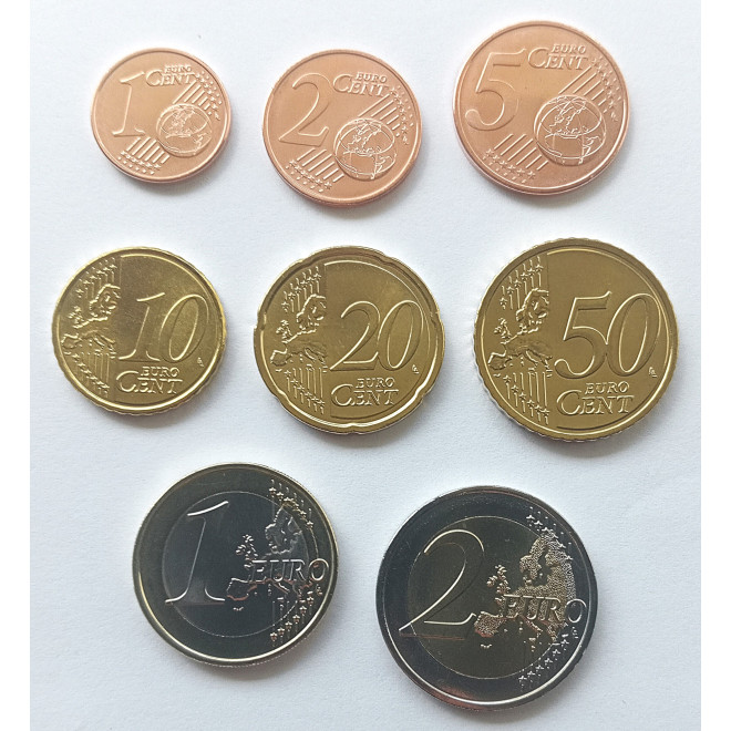 Moneta Portugalia 2002 zestaw monet 1 cent do 2 euro