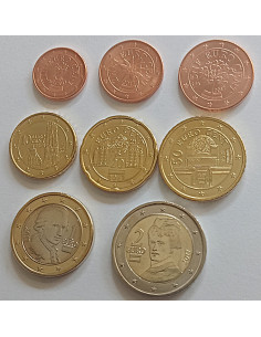 Moneta Austria 2002 zestaw monet 1 cent do 2 euro