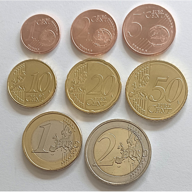 Moneta Austria 2002 zestaw monet 1 cent do 2 euro