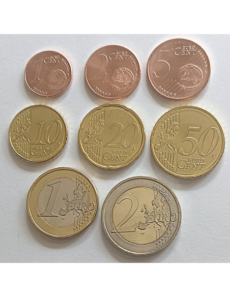 Moneta Austria 2002 zestaw monet 1 cent do 2 euro