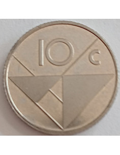 Moneta Aruba 10 Centów 1986 2