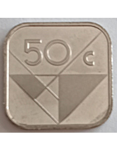 Moneta Aruba 50 Centów 1986 2