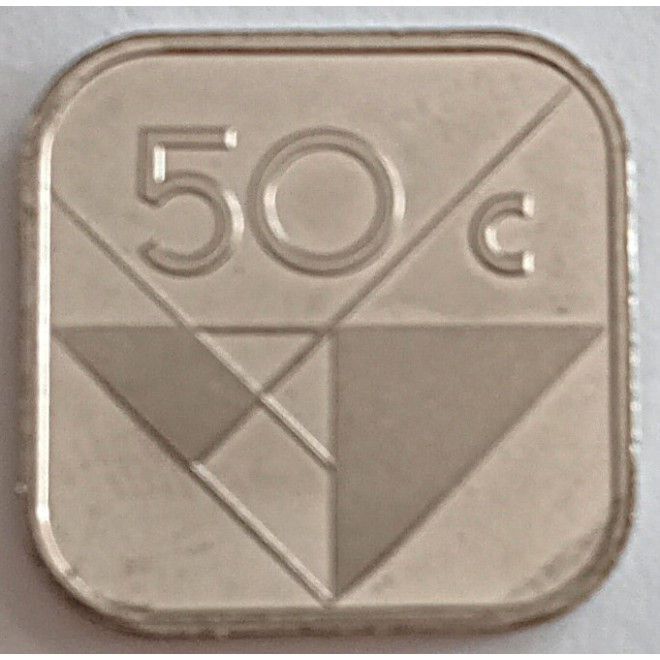 Moneta Aruba 50 Centów 1986