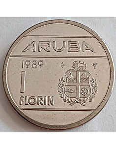 Moneta Aruba 1 Florin 1986