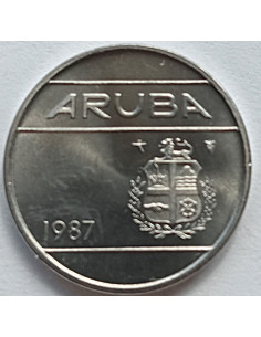 Awers monety Aruba 10 Centów 1986 2