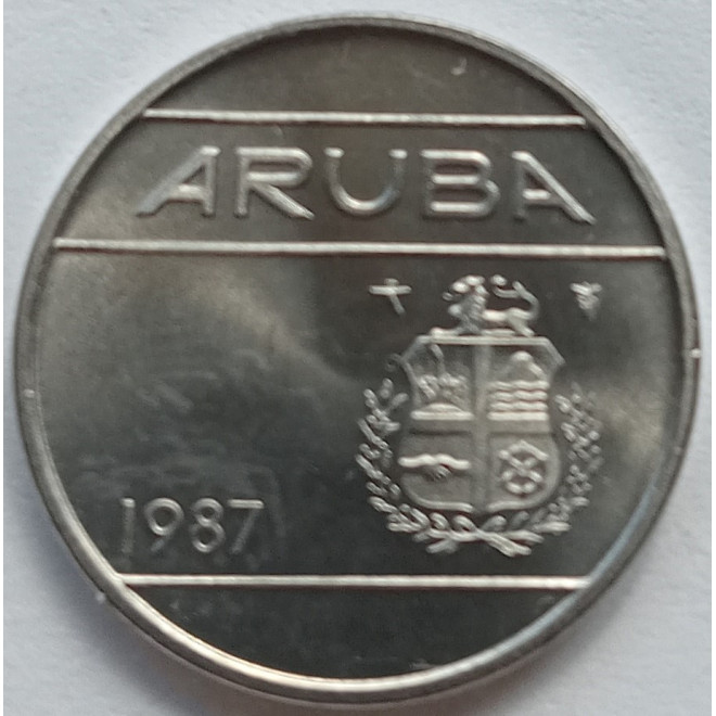 Moneta Aruba 25 Centów 1986