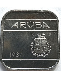 Awers monety Aruba 50 Centów 1986 2