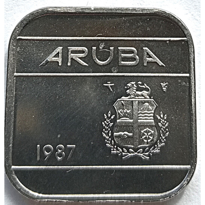 Moneta Aruba 50 Centów 1986
