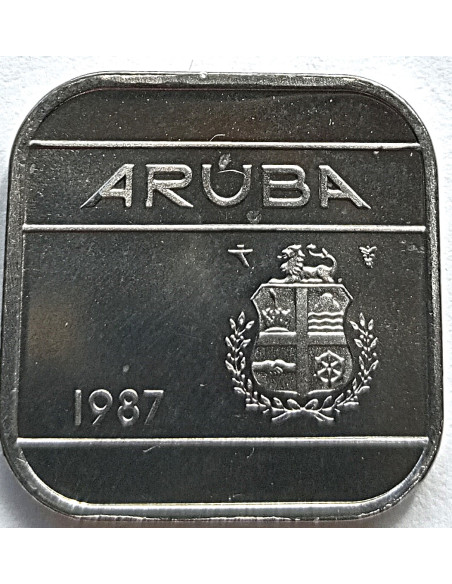 Moneta Aruba 50 Centów 1986