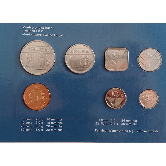 Moneta Aruba 2,5 Florin 1986