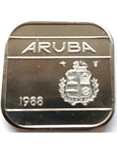 Awers monety Aruba 50 Centów 1986 2