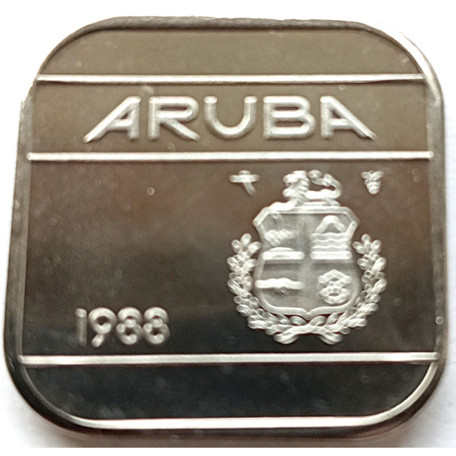 Moneta Aruba 50 Centów 1986