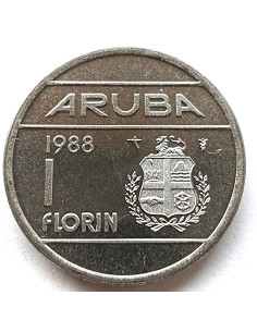Rewers monety Aruba 1 Florin 1986 2