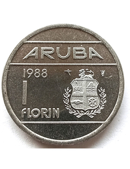 Moneta Aruba 1 Florin 1986