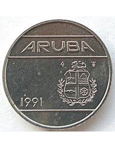 Awers monety Aruba 5 Centów 1986 2