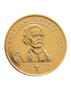 Awers monety 2 zł 2003 Poczet królów i książąt polskich: Stanisław Leszczyński 17041709 17331736