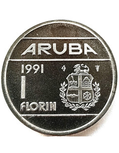 Rewers monety Aruba 1 Florin 1986 2