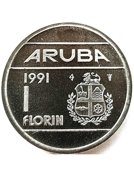 Moneta Aruba 1 Florin 1986