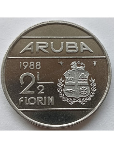 Rewers monety Aruba 25 Florin 1986 2