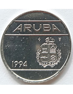 Awers monety Aruba 25 Centów 1986 2