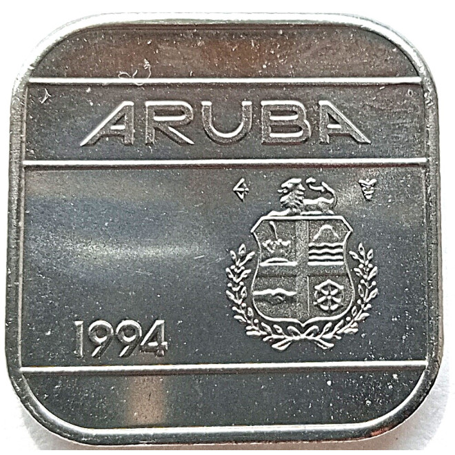 Moneta Aruba 50 Centów 1986