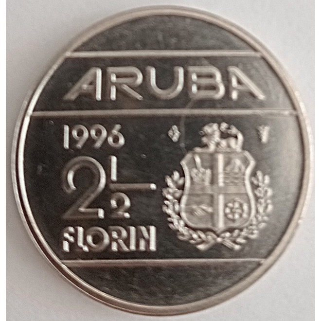 Moneta Aruba 2,5 Florin 1986