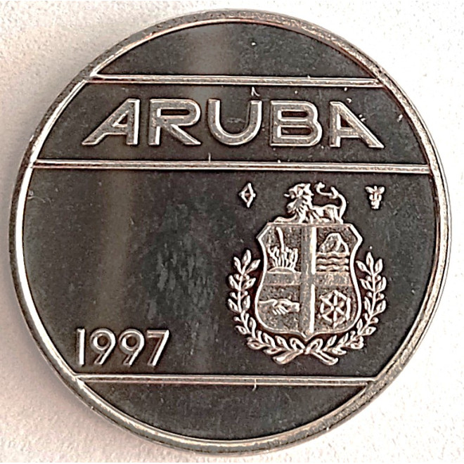 Moneta Aruba 25 Centów 1986