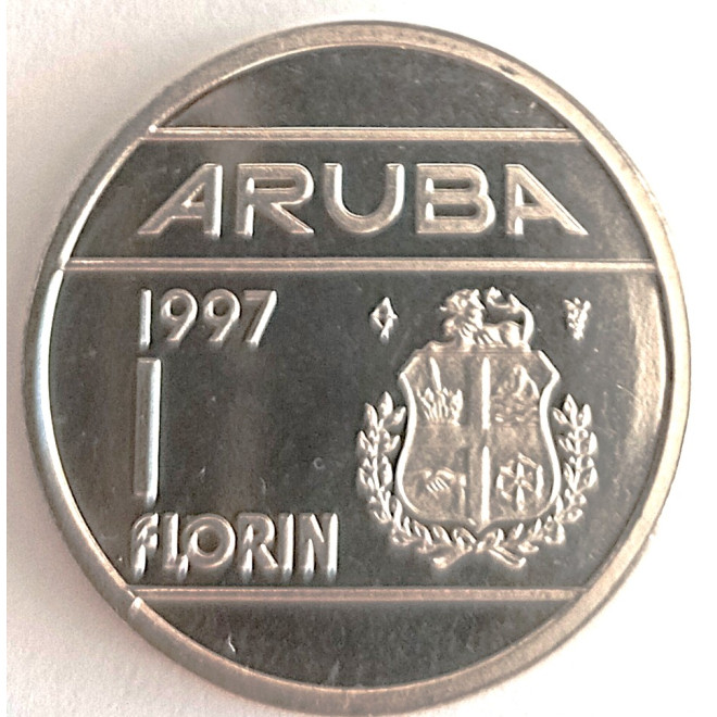Moneta Aruba 1 Florin 1986