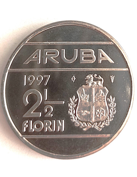 Moneta Aruba 2,5 Florin 1986