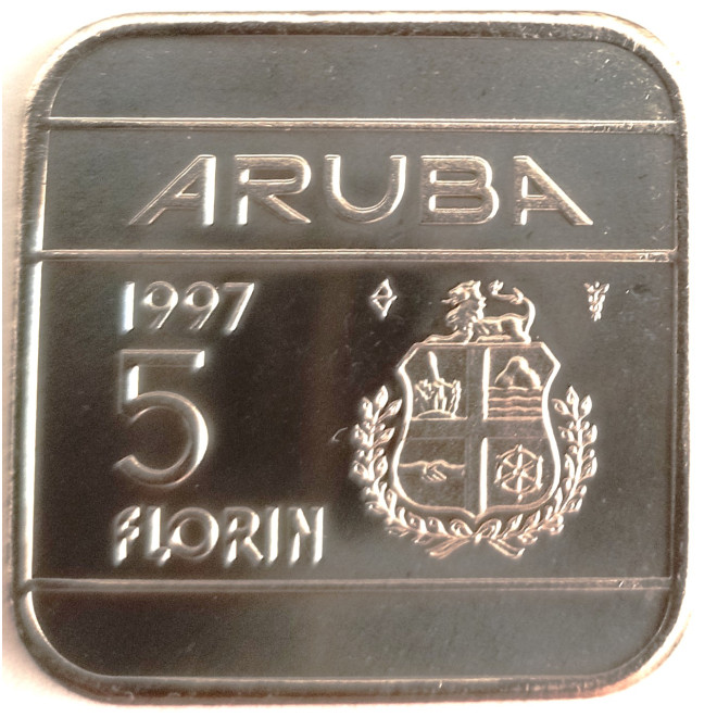 Moneta Aruba 2,5 Florin 1986