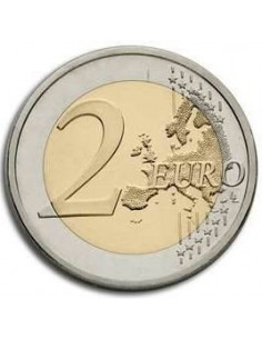Awers monety Monako 2 euro 2012 500 rocznica ustanowienia Monako suwerennym państwem 2