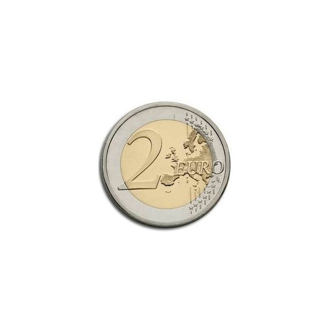 Rewers monety Monako 2 euro 2012 500 rocznica ustanowienia Monako suwerennym państwem