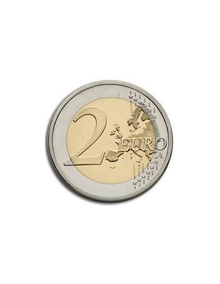 Rewers monety Monako 2 euro 2012 500 rocznica ustanowienia Monako suwerennym państwem