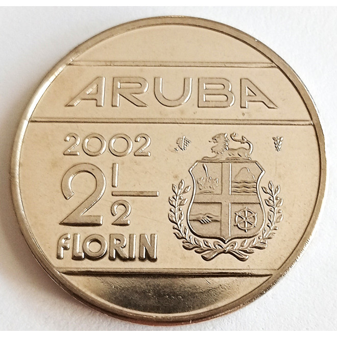 Moneta Aruba 2,5 Florin 1986