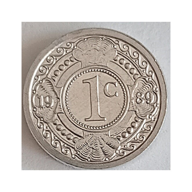 Moneta Antyle Holenderskie 1 Cent 1985