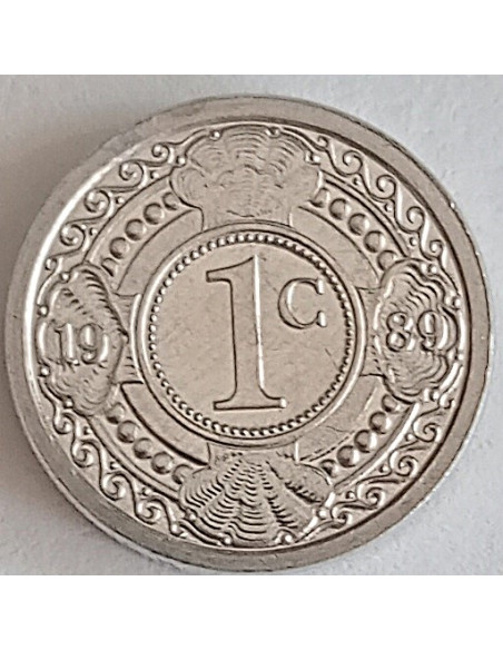 Moneta Antyle Holenderskie 1 Cent 1985