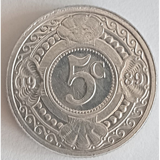 Moneta Antyle Holenderskie 1 Cent 1985