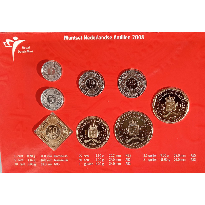 Moneta Antyle Holenderskie 5 Cent 1985