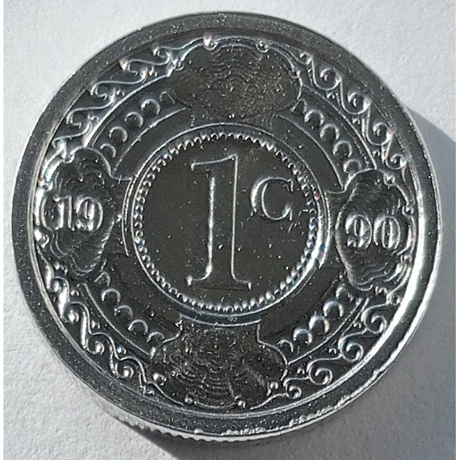 Moneta Antyle Holenderskie 1 Cent 1985