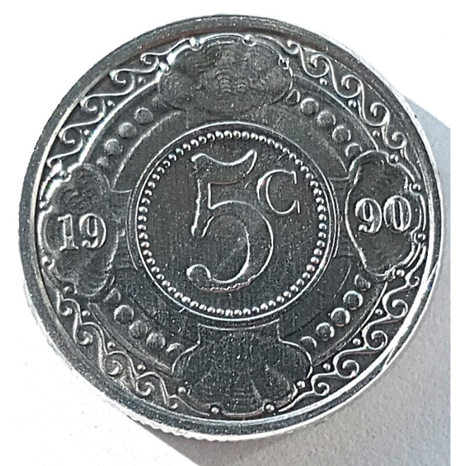 Moneta Antyle Holenderskie 1 Cent 1985