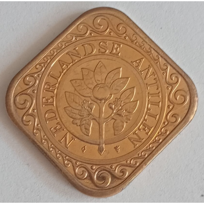 Moneta Antyle Holenderskie 1 Cent 1985